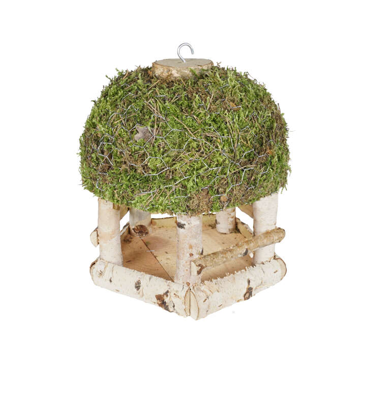 PATKAR Vogelhaus mit Moosdach